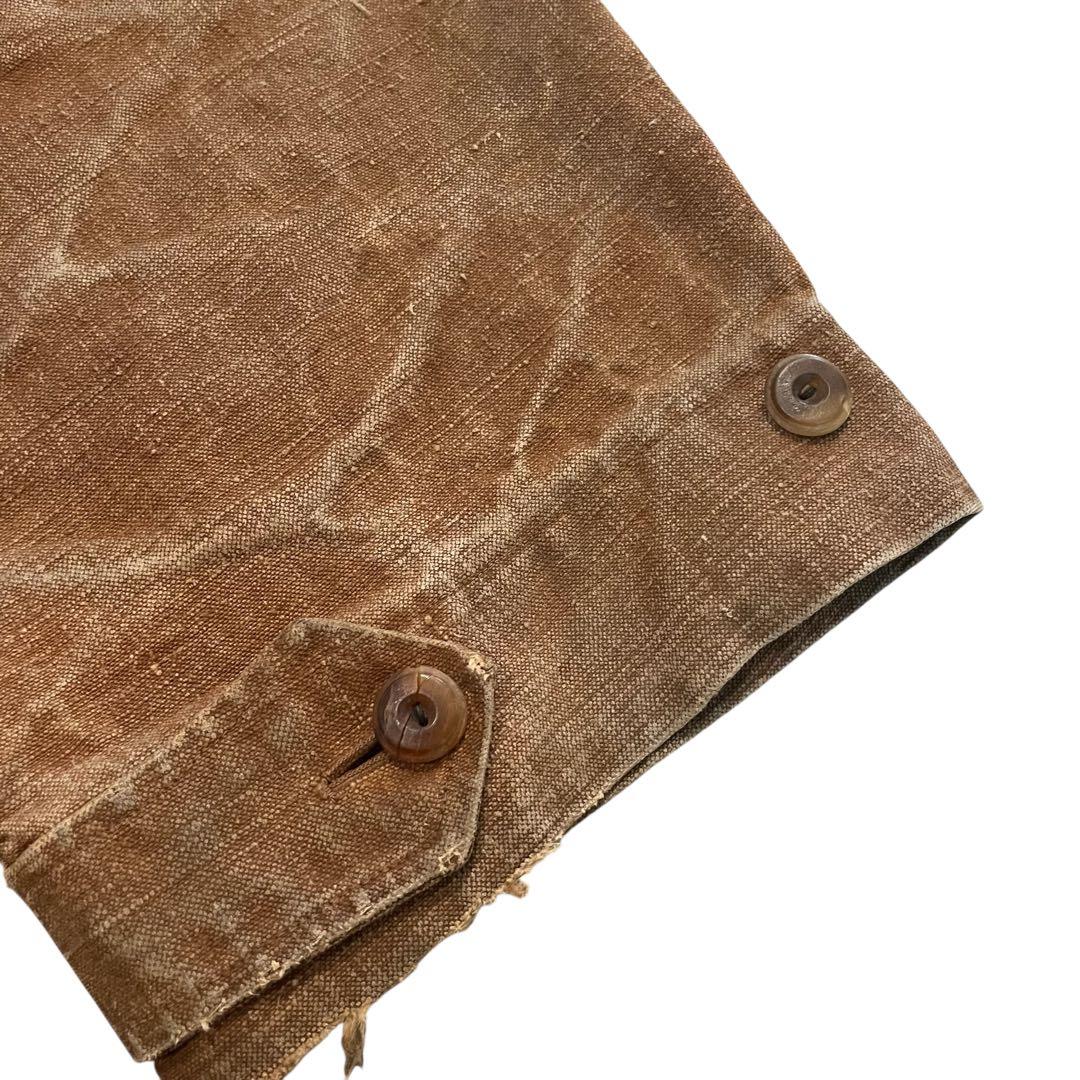 30〜40s ベルジャルディニエールリネンコートBELLEJARDINIERE