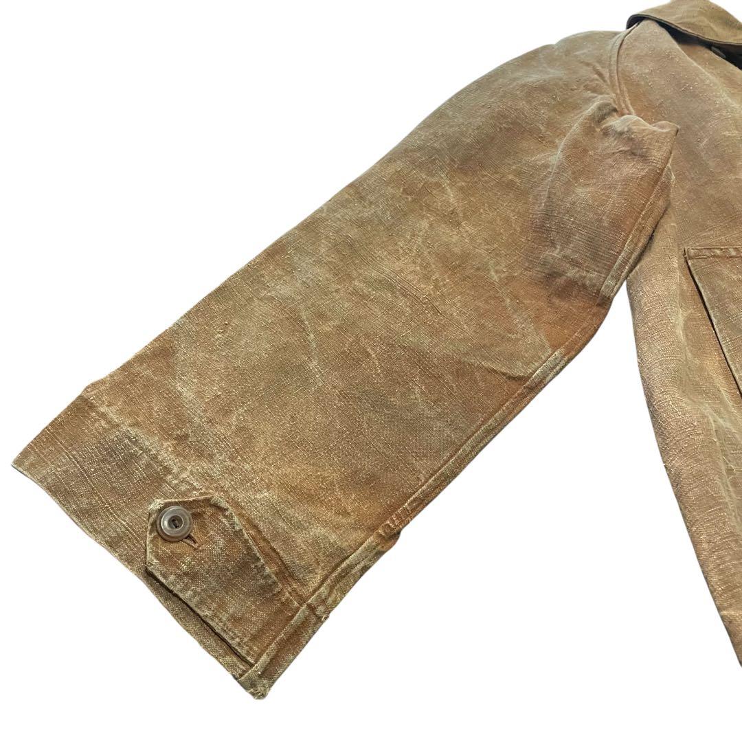 30〜40s ベルジャルディニエールリネンコートBELLEJARDINIERE