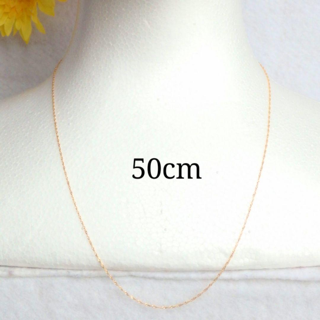 イサム　k18ネックレス　スクリューチェーン　約1㎜幅　つけっぱなし