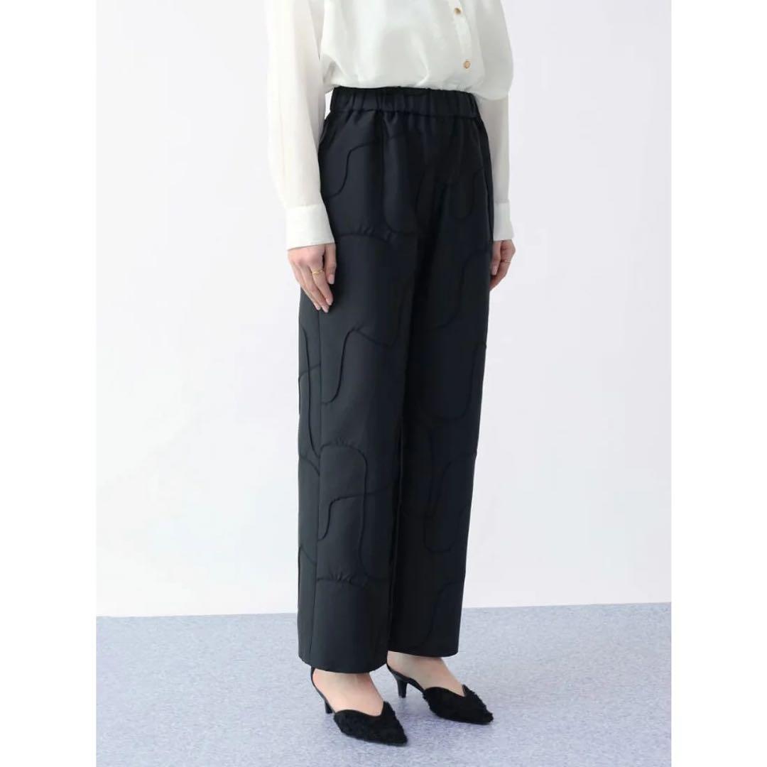 【新品】Aga ジオメトリックラインパンツ （ブラック）定価22000円