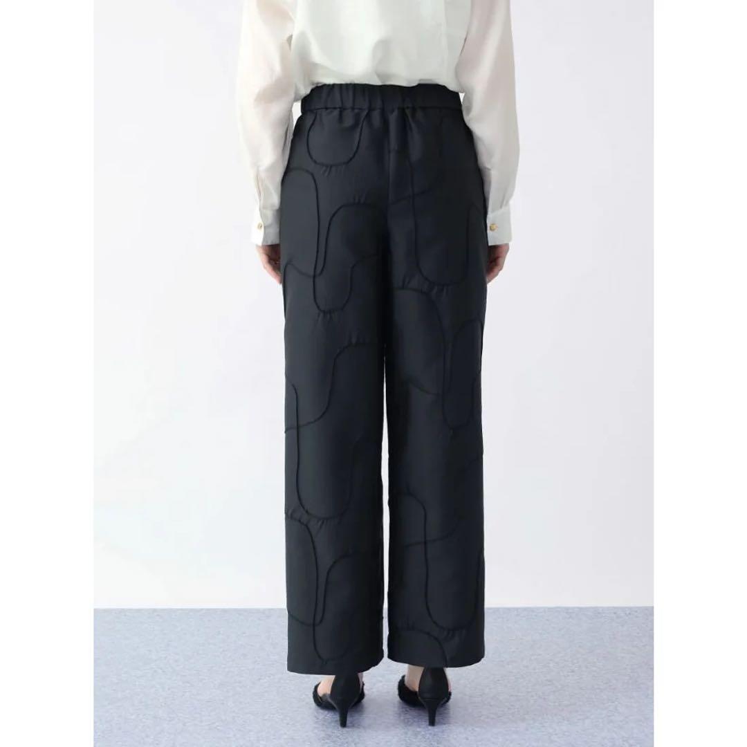 【新品】Aga ジオメトリックラインパンツ （ブラック）定価22000円