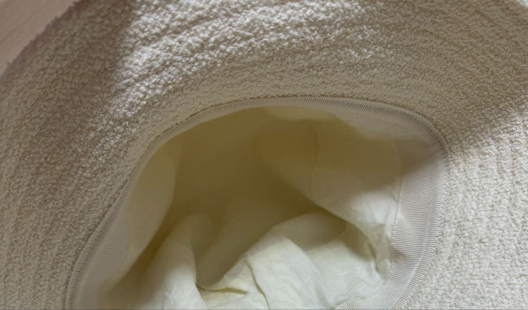 モンクレール　MONCLER バケット　ハット　白　ホワイト　M 帽子　キャップ