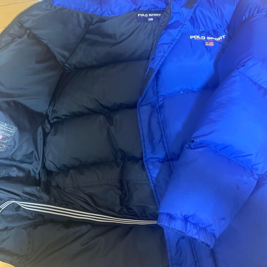 POLO SPORT ダウンジャケット 青 二日間のみ値下げ‼️