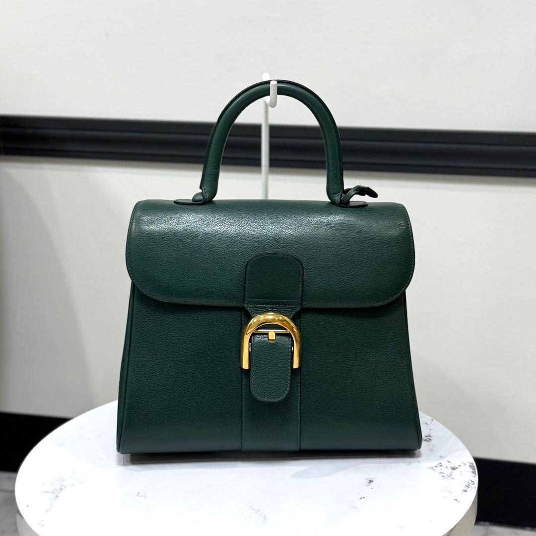 DELVAUX デルボー ブリヨンMM 2way バッグ グリーン