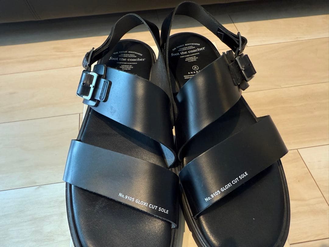 靴 foot the coacher SS BELT SANDAL 9.5