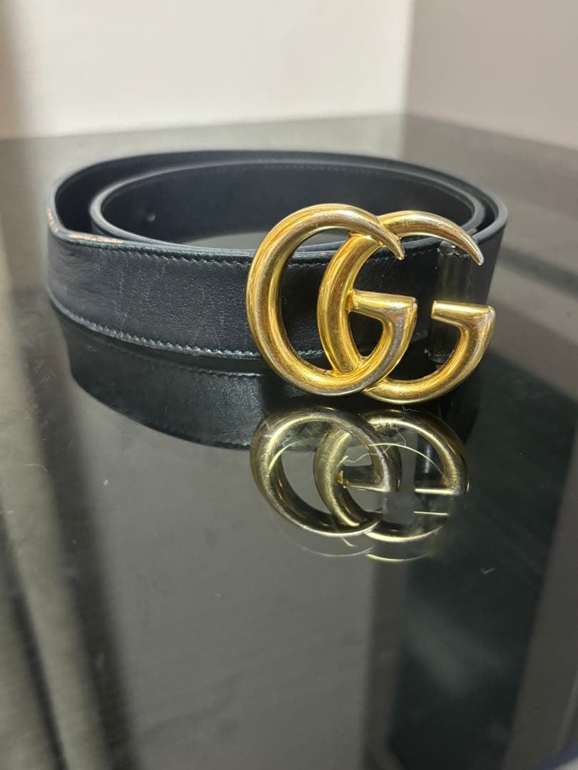 Gucci ブラック GGロゴ ベルト　値下げ中