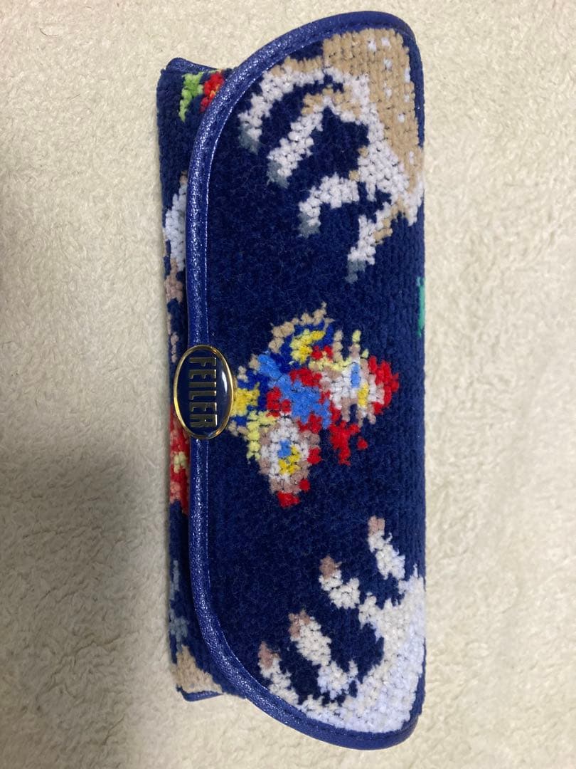 フェイラー メガネケース ハイジシカ 青色