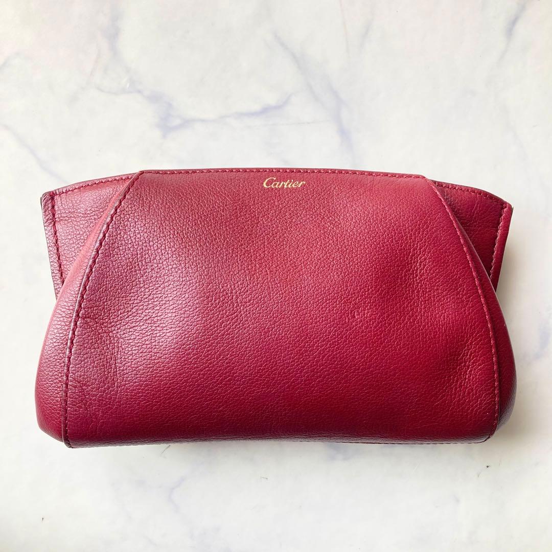 極美品 Cartier ドゥカルティエ クラッチバッグ トリヨンレザー