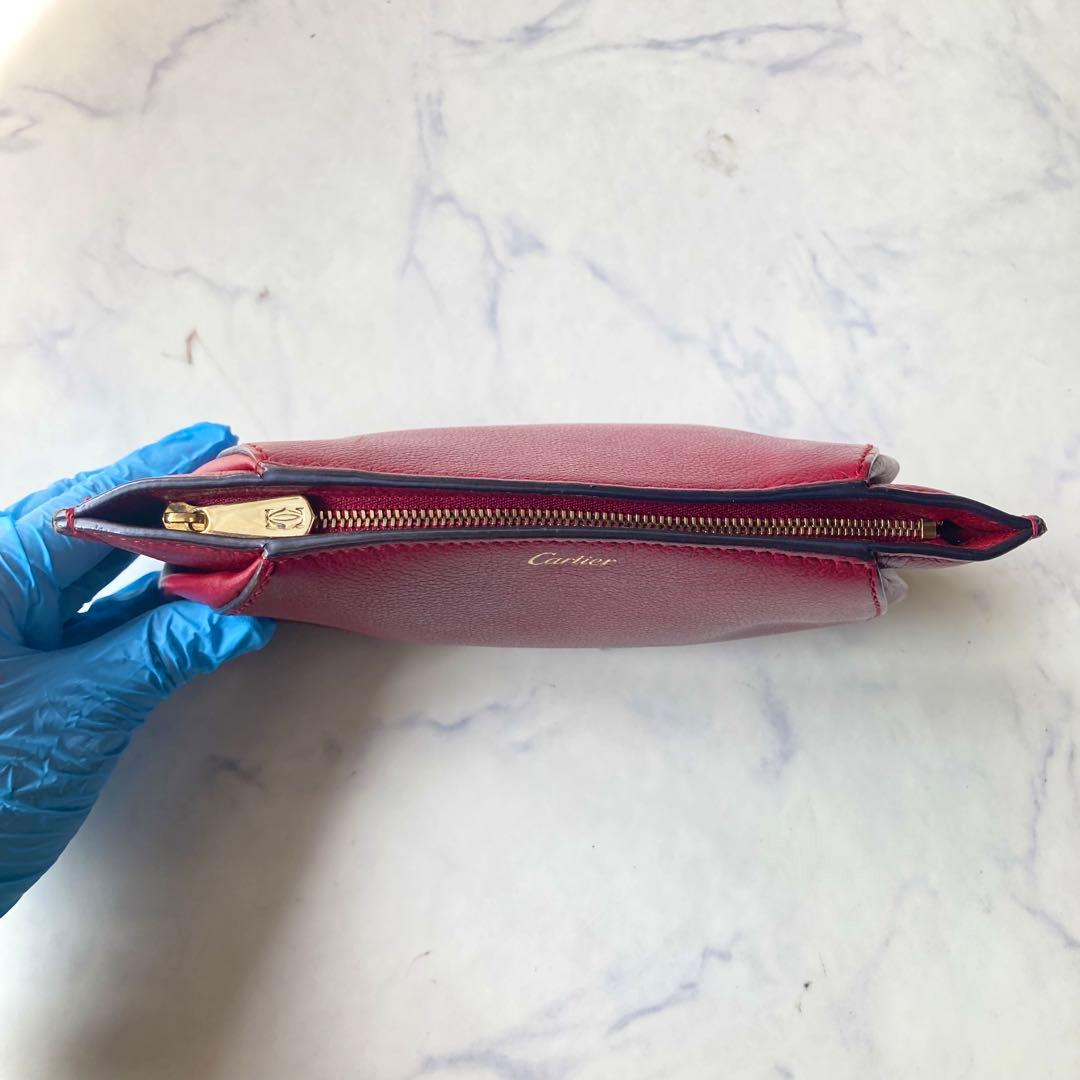 極美品 Cartier ドゥカルティエ クラッチバッグ トリヨンレザー