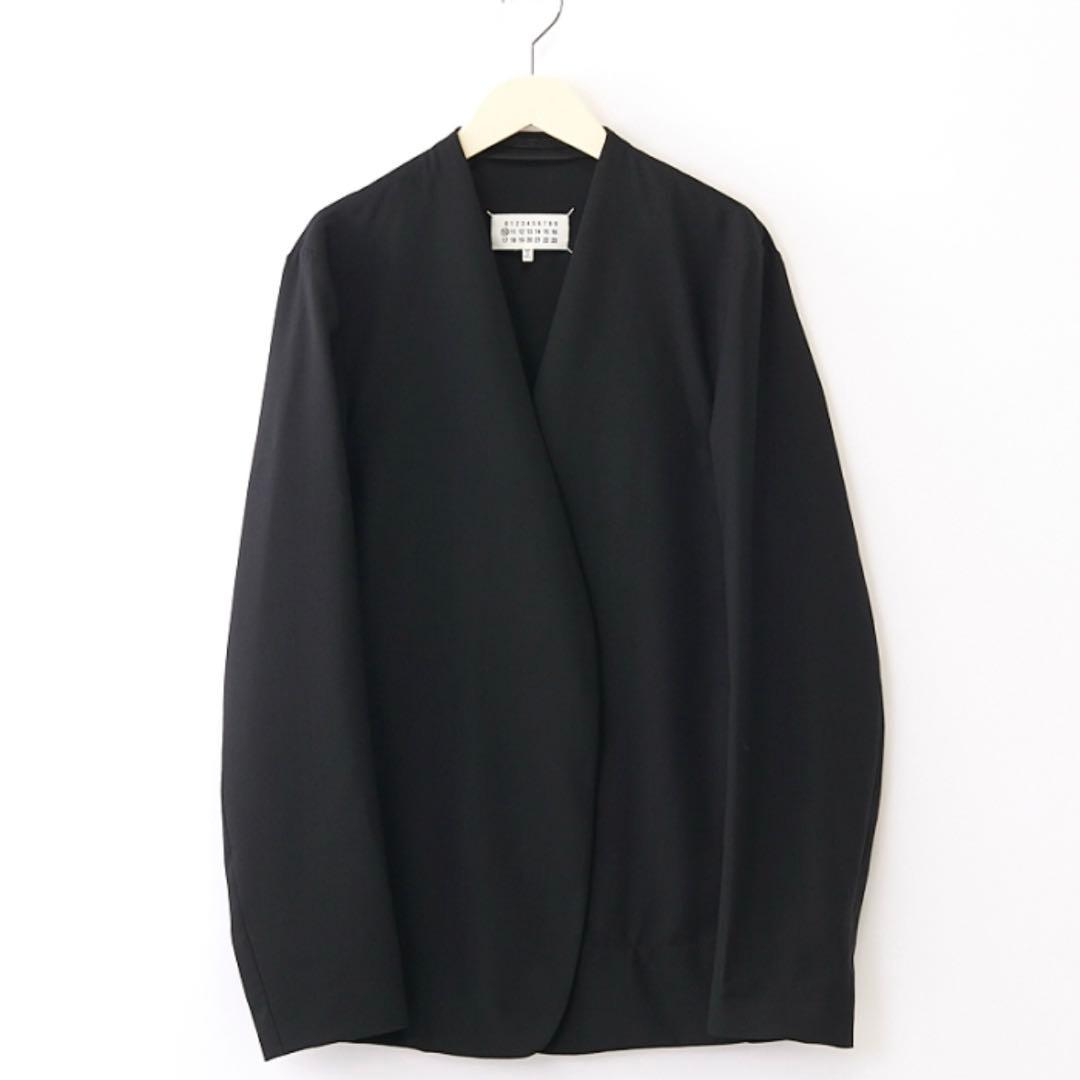 Maison Margiela ノーカラージャケット XLブラック 内ポケット有