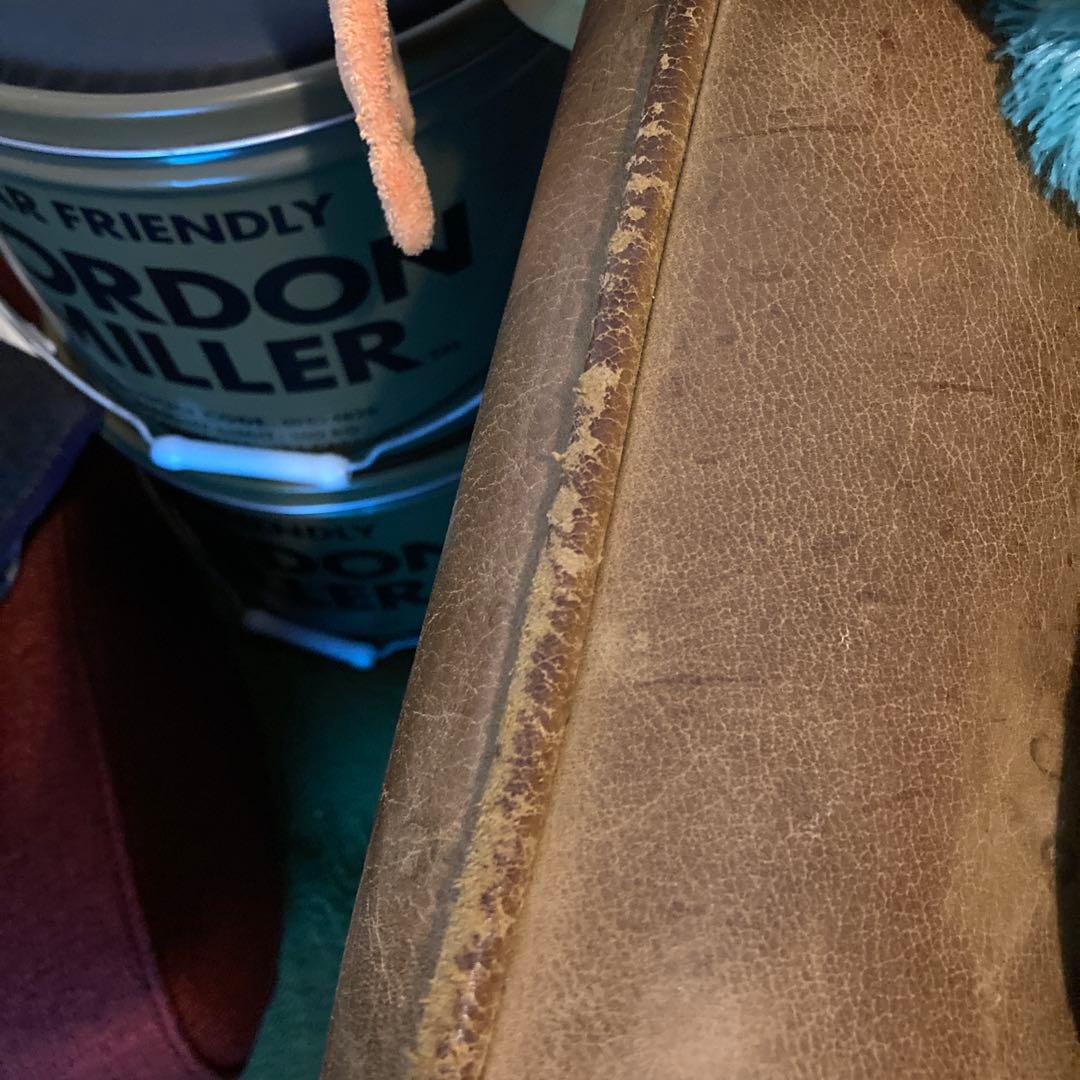 クラッシュゲート★ヴィンテージ風1人掛けソファ★破れアリ