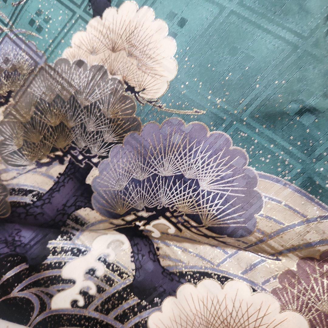 #3-028 正絹 男児 お宮参り きもの 保管品 ヤケあり