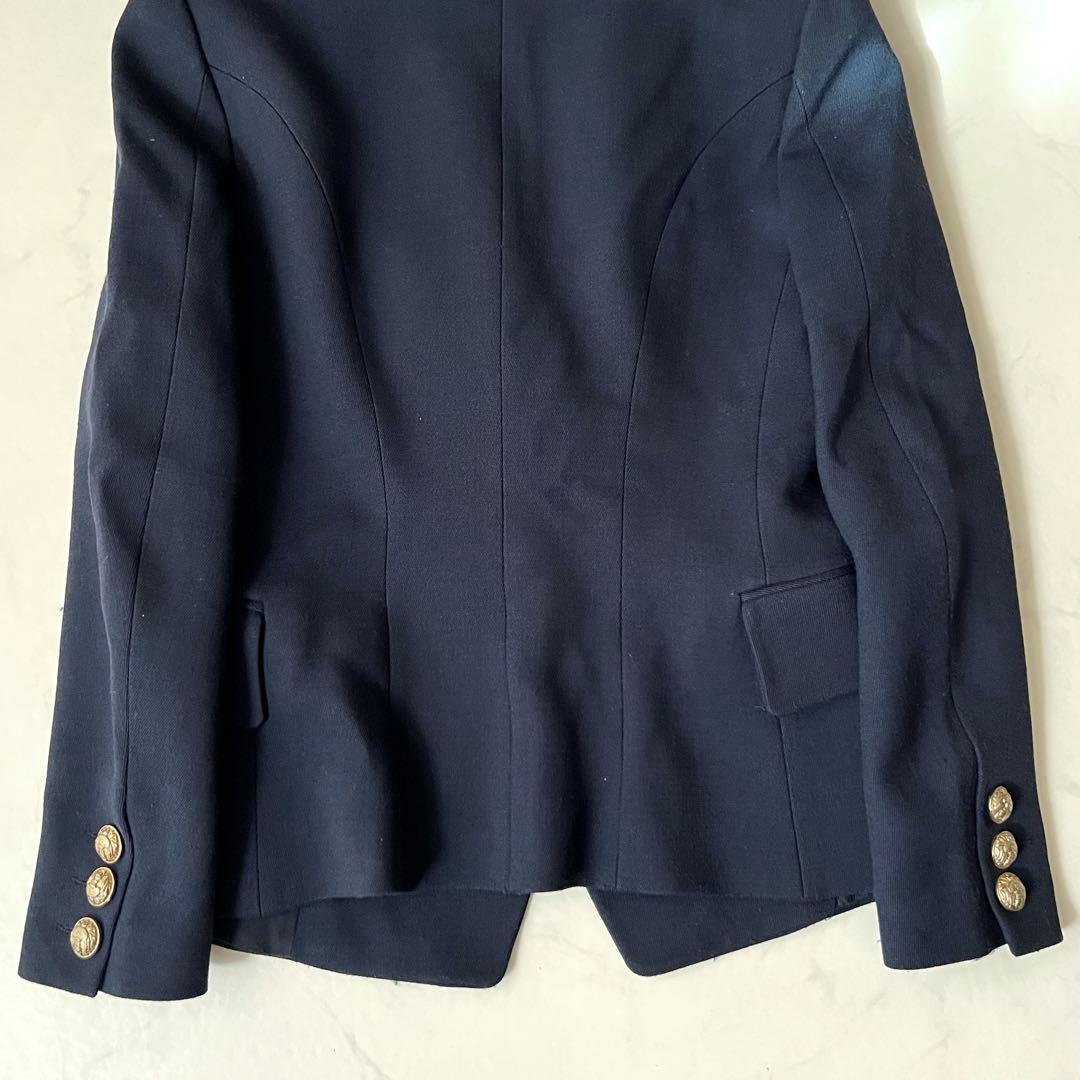 BALMAIN テーラードジャケット 金ボタン ダブル ネイビー 紺ブレ 38