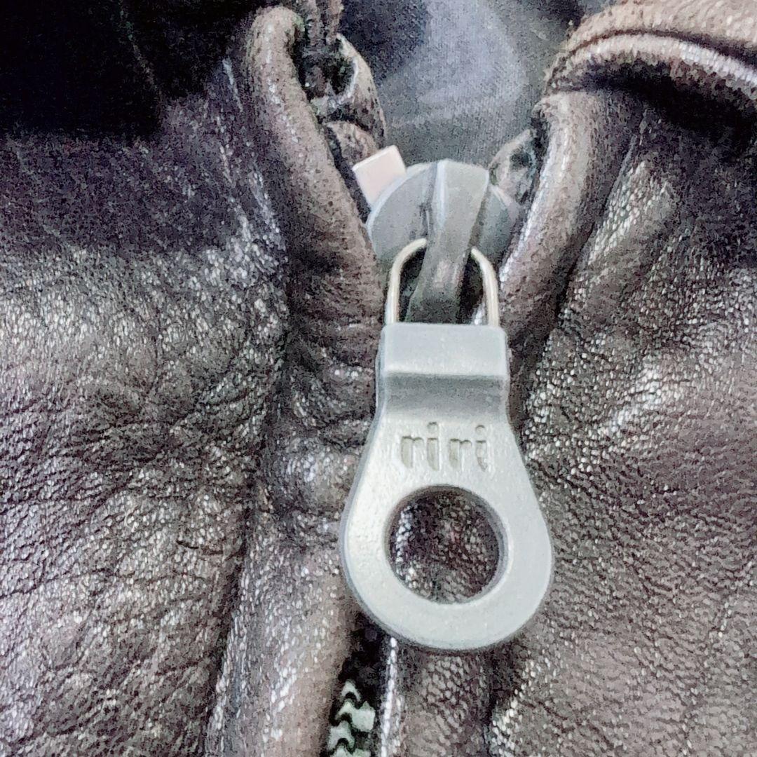 【本革】G-1 A-2 フライトジャケット 2way ボア XL　星条旗　濃茶