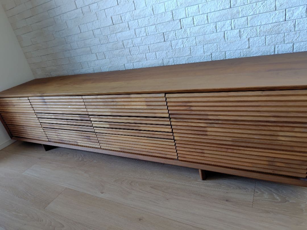 【週今末のみ】カリモク　ソリッドボード　テレビ台　ウォールナット