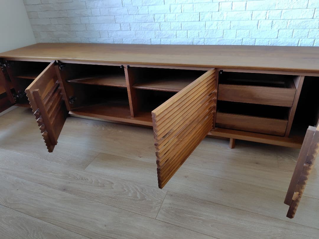 【週今末のみ】カリモク　ソリッドボード　テレビ台　ウォールナット