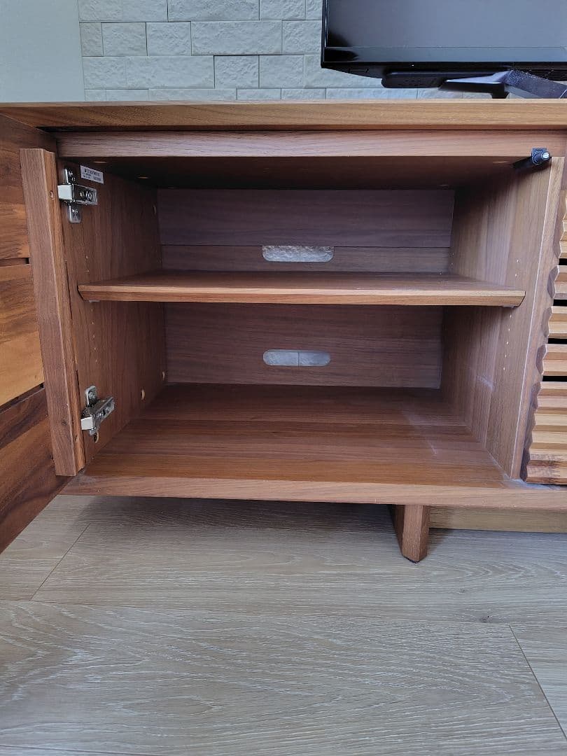 【週今末のみ】カリモク　ソリッドボード　テレビ台　ウォールナット