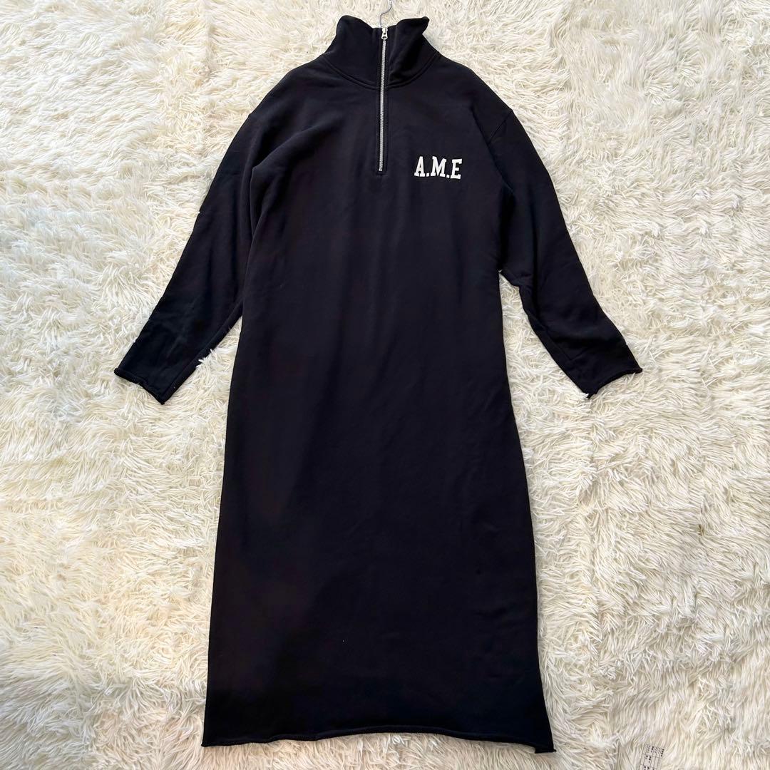 ✨美品✨ アパルトモン 24SS ハーフジップ スウェットワンピース マキシ丈