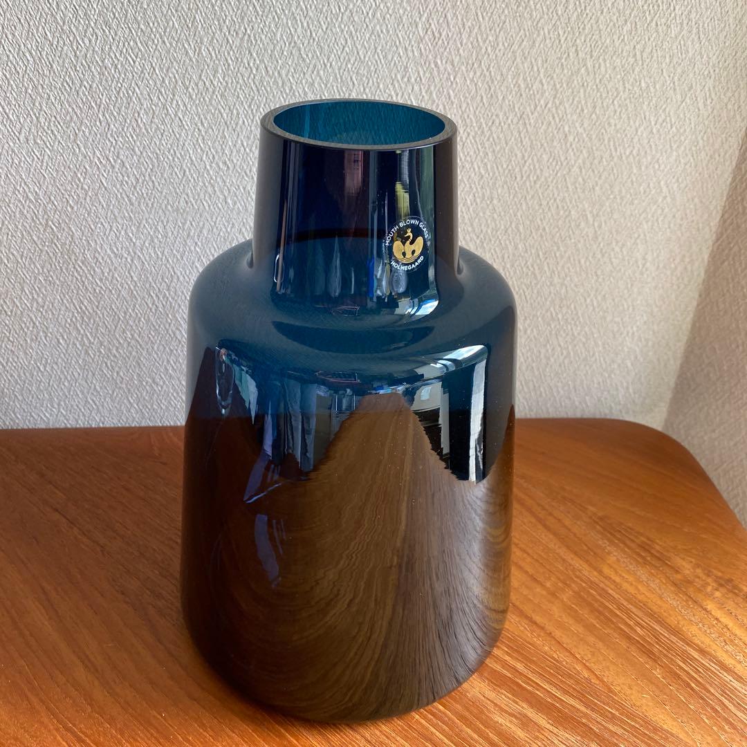 ホルムガード　フローラベース/Sショートブルー ガラスポットレザーハンドル付き