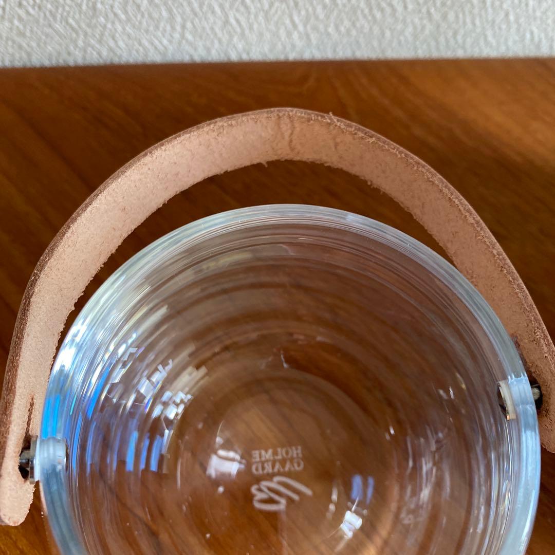 ホルムガード　フローラベース/Sショートブルー ガラスポットレザーハンドル付き