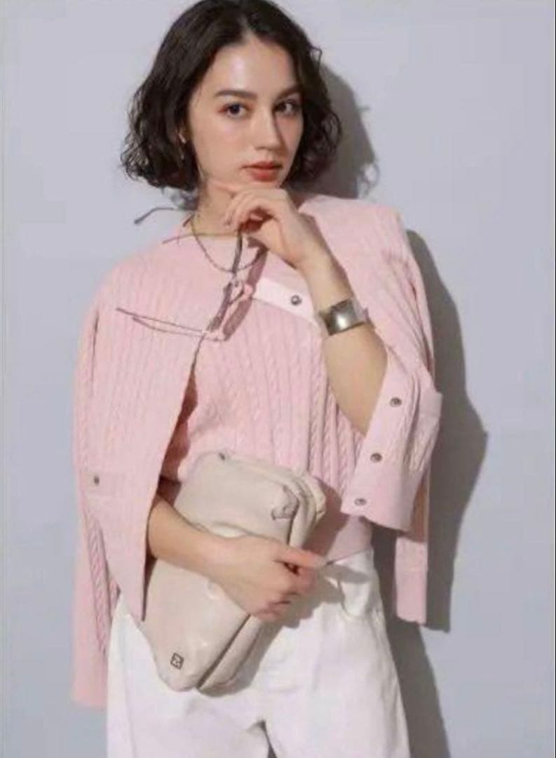 2025年モデル☆Arpege story ケーブルアンサンブル 金ボタン