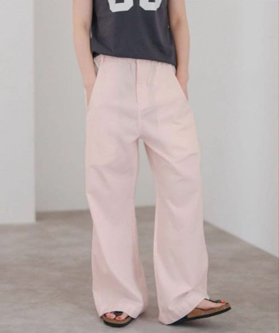 値下げ⭐︎ギャザーチノ ピンク Spick and Span