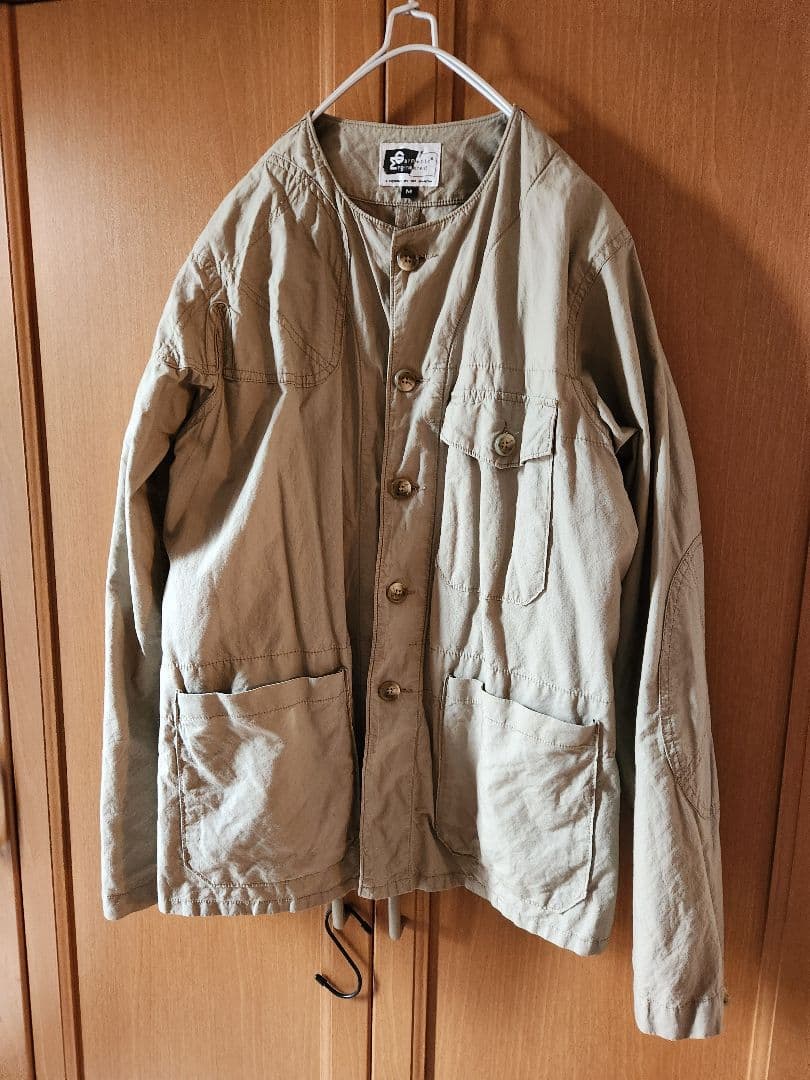 エンジニアードガーメンツ ノーカラーシューティングジャケット