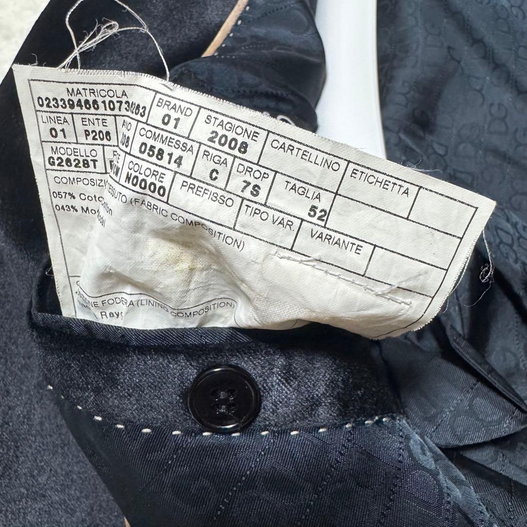 美品！XXL相当！ドルチェ&ガッバーナ ベロアジャケット タキシード GOLD