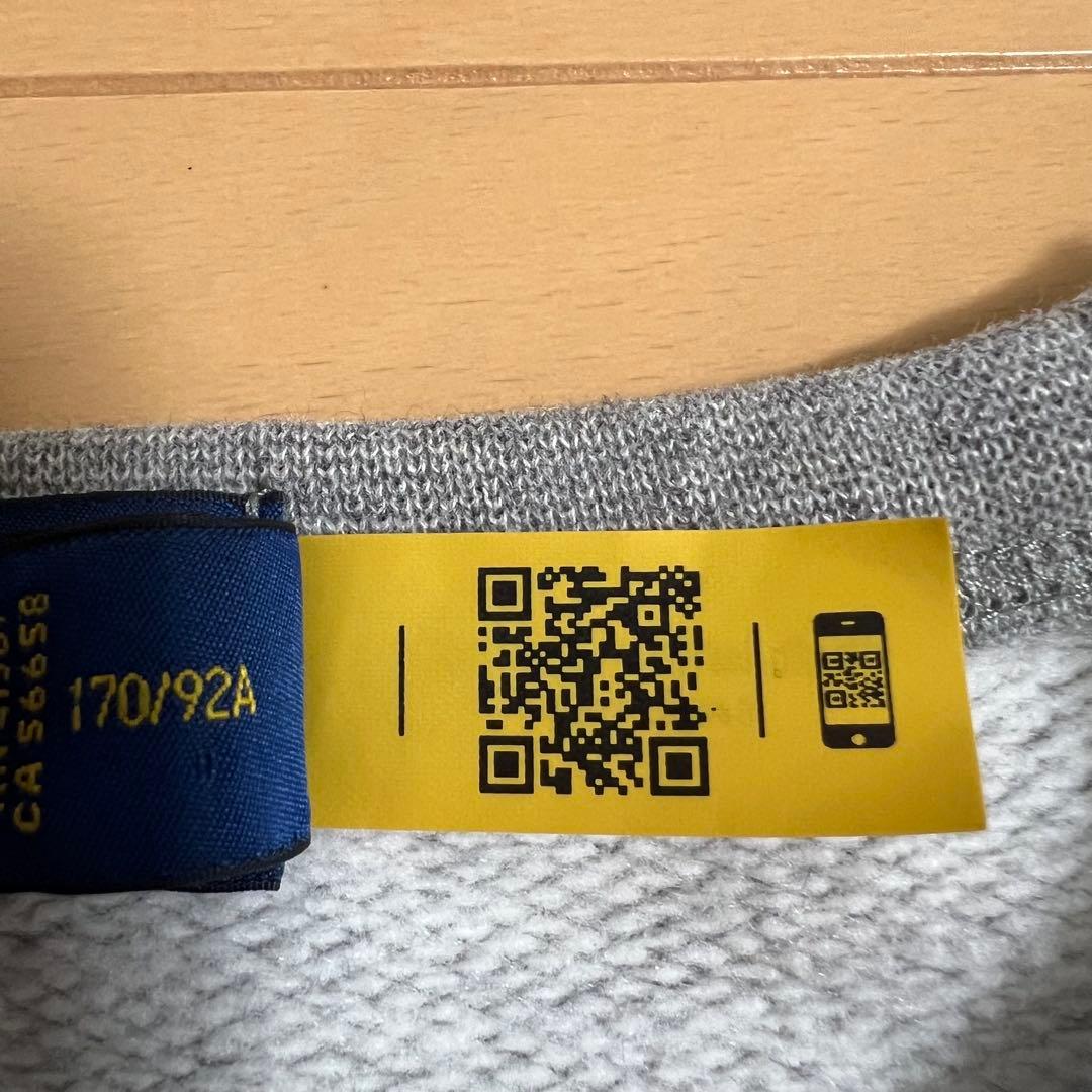 ✨️激レア✨️POLO ラルフローレン スウェット ロゴ トレーナー グレー S