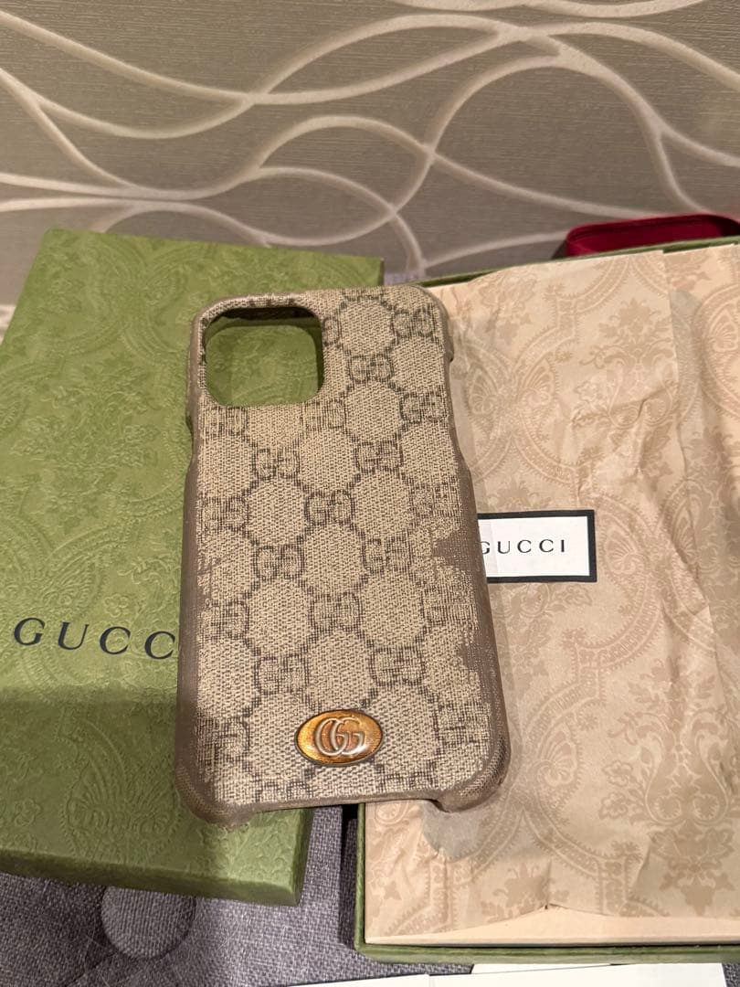 GUCCI　iPhone13promax　 スマホケース GGスプリーム