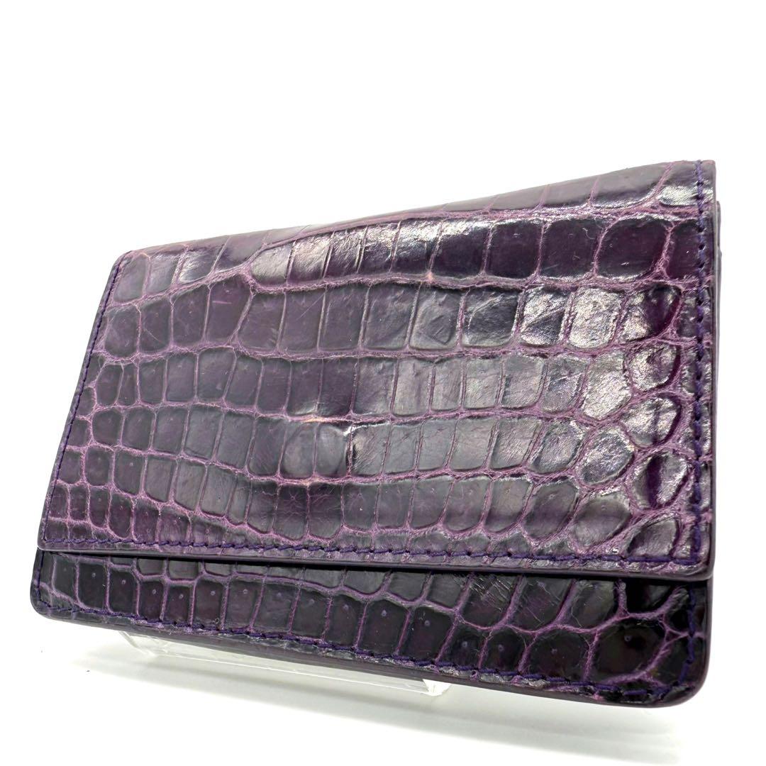 ★入手困難！★BOTTEGA VENETA マットクロコダイル 名刺入れ 無双