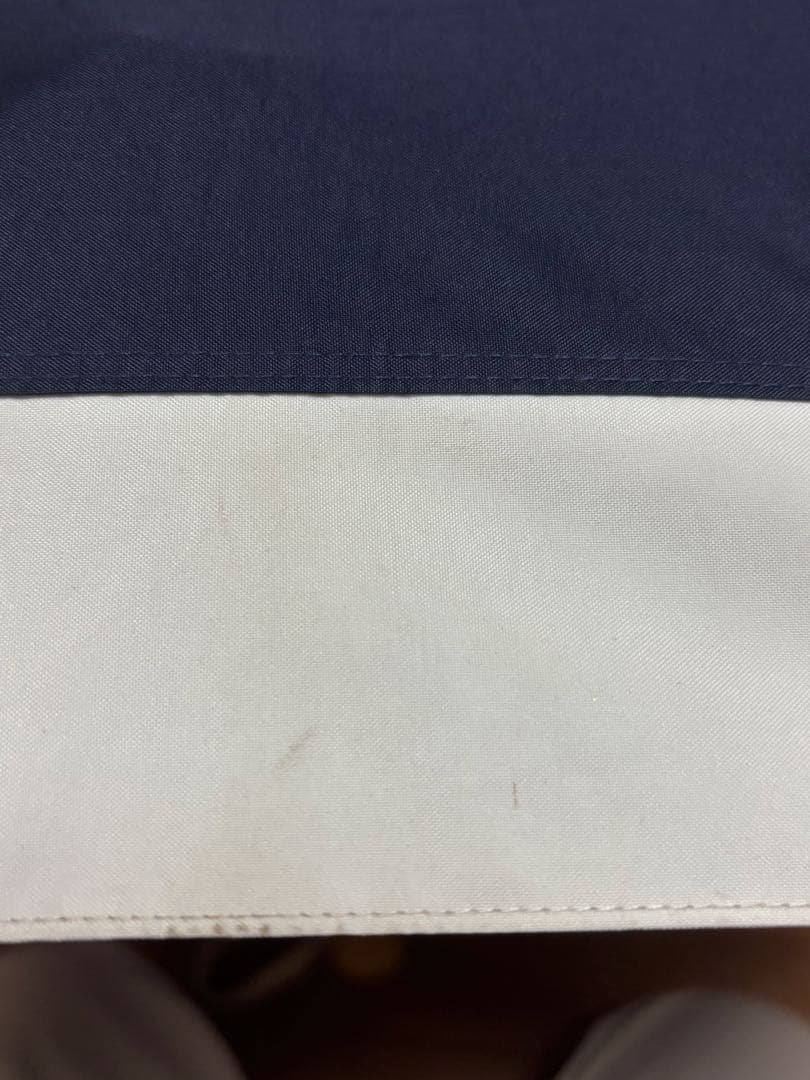 芦屋ロサブラン　3段折り　日傘　遮光100% ネイビーアイボリー