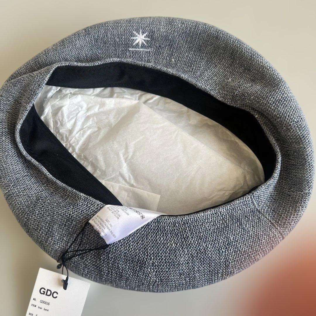 新品！GDC CA4LA Linen Beret ベレー帽 ブルー