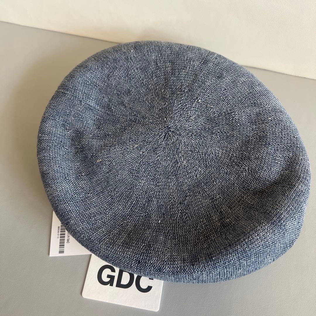 新品！GDC CA4LA Linen Beret ベレー帽 ブルー