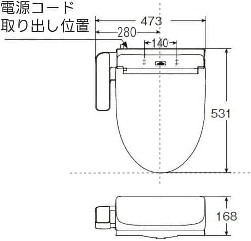 TOTO（新品）ウォシュレット 2025年製 温水洗浄便座　TCF2223E