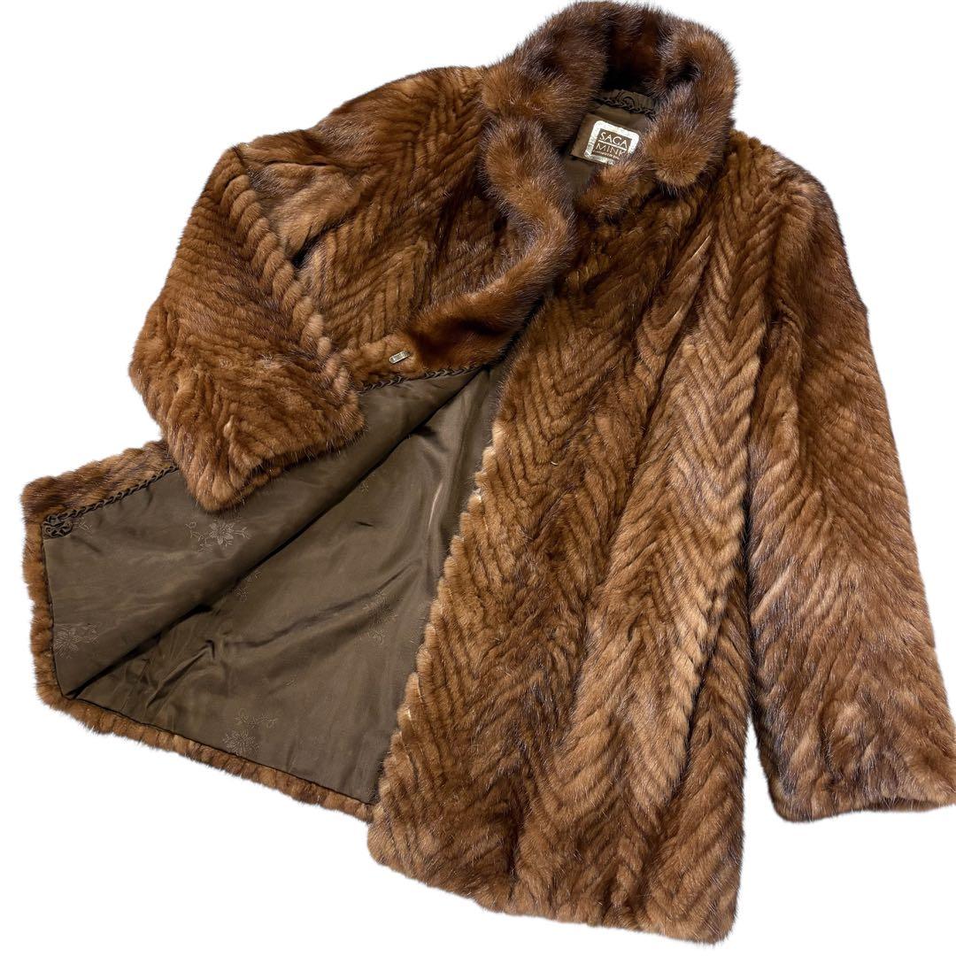 SAGA MINK サガミンク ミンクファーコート ロングコート 毛皮 11
