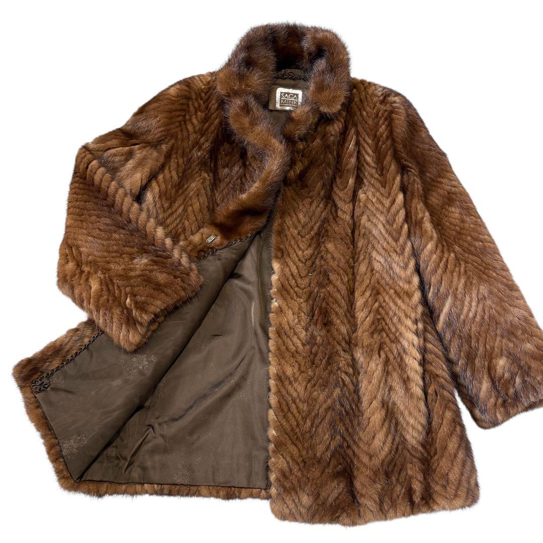 SAGA MINK サガミンク ミンクファーコート ロングコート 毛皮 11