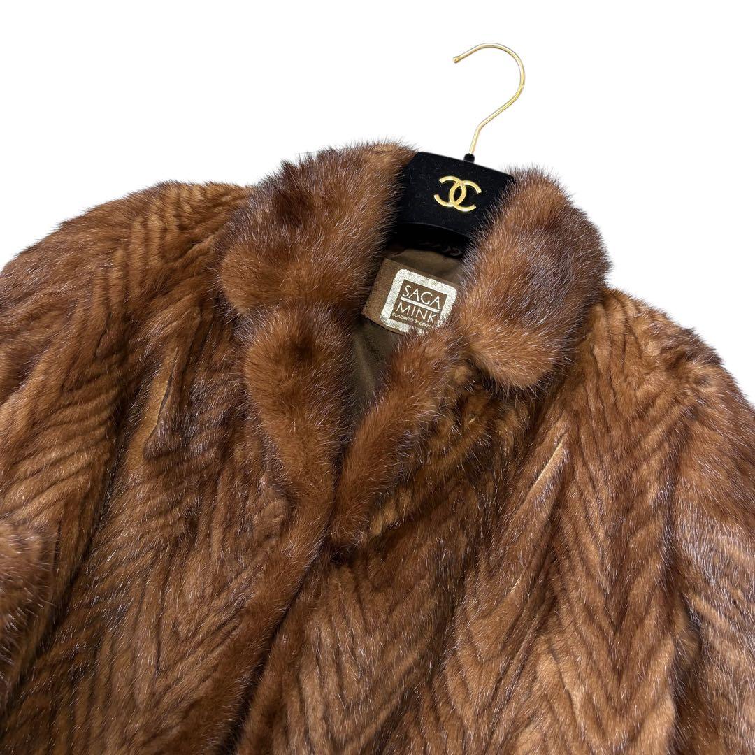 SAGA MINK サガミンク ミンクファーコート ロングコート 毛皮 11
