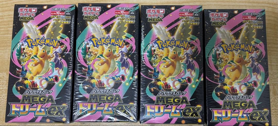 ウ*ょ様 ポケモンカード MEGAドリームex 4BOX シュリンク付き
