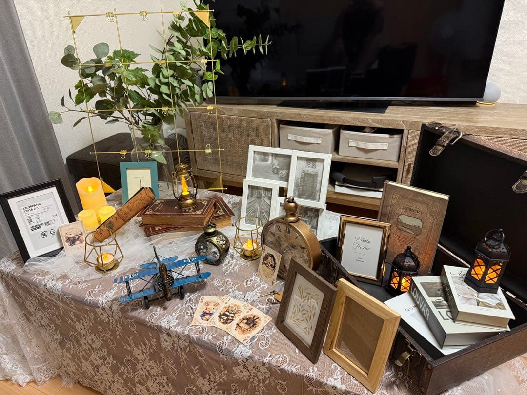 結婚式　ウェディング　ウェルカムスペース　アンティーク　レトロ　小物一式　29点