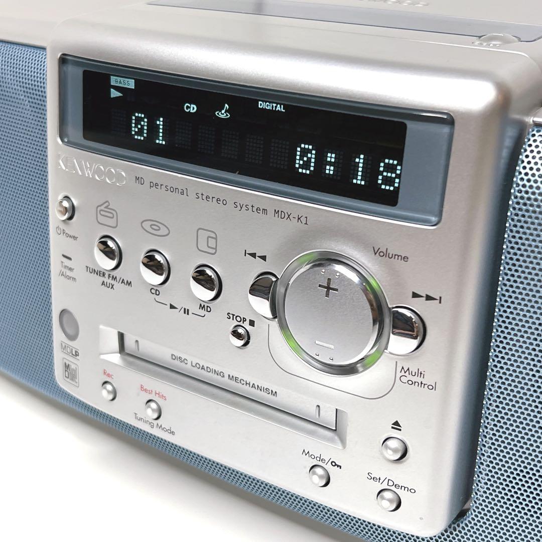 【極美品】 KENWOOD MDX-K1 CD MD チューナー　ラジカセ