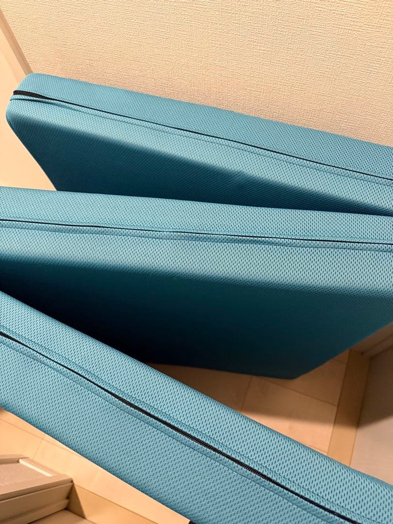 マニフレックス　シングル ノンスプリングマットレス 青 約11cm厚