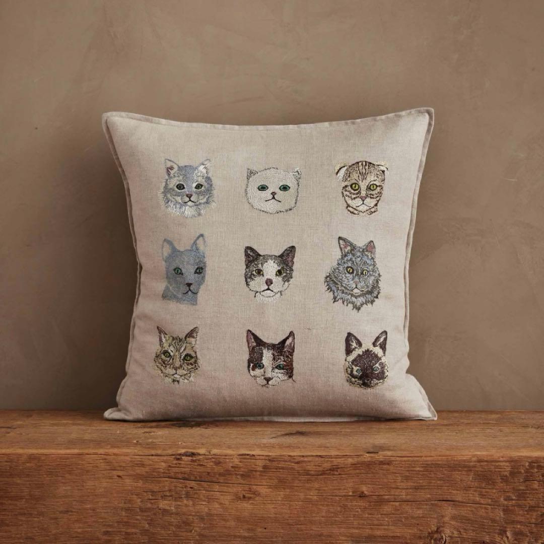 【新品】コーラルアンドタスク　Coral&Tusk クッションカバー 9匹の猫