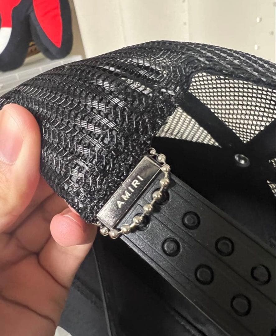 【未使用】Amiri アミリ ロゴ刺繍 ベースボール キャップ