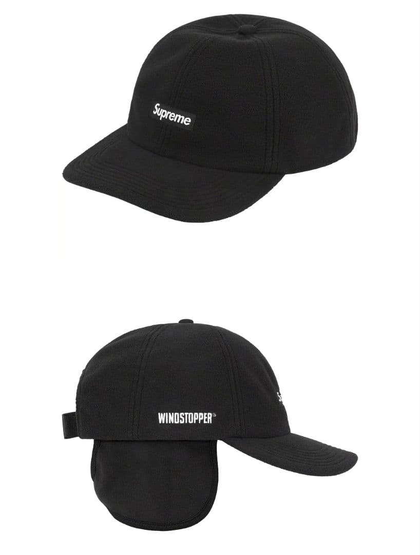 正規品 Supreme シュプリーム ウインドストッパー 6パネル キャップ 黒