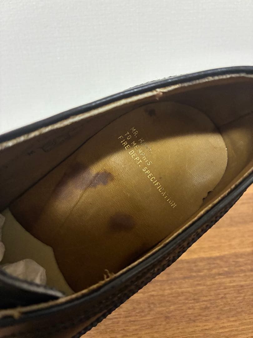 MR. MARTI レザーシューズ ロングウィング 8 1/2 デッドストック