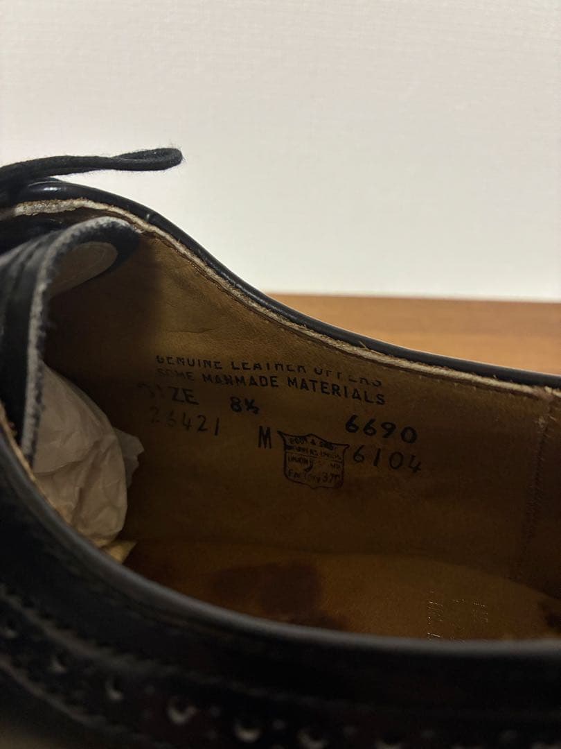 MR. MARTI レザーシューズ ロングウィング 8 1/2 デッドストック