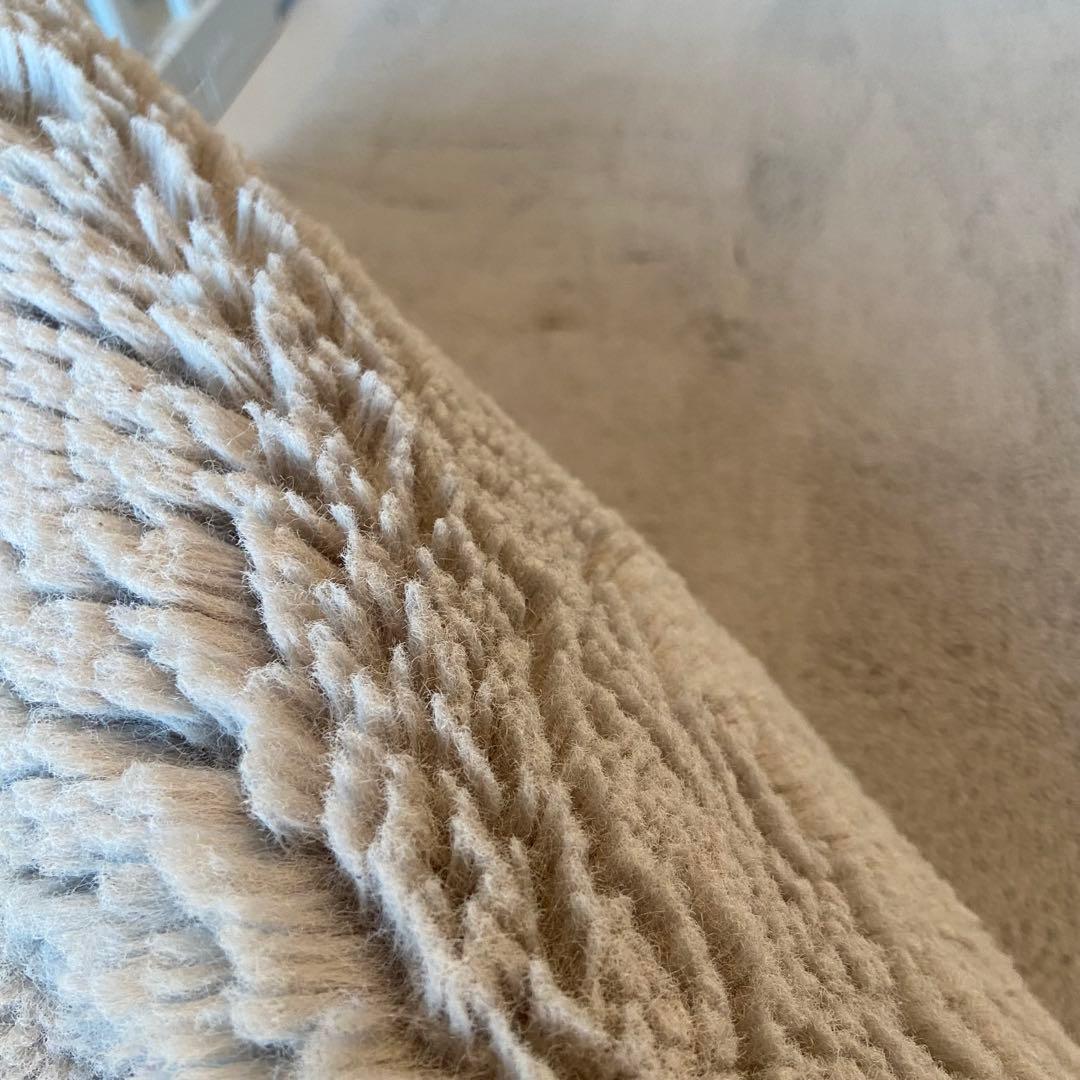 Francfranc 低反発 ミーティス ラグ L ライトグレー 正方形