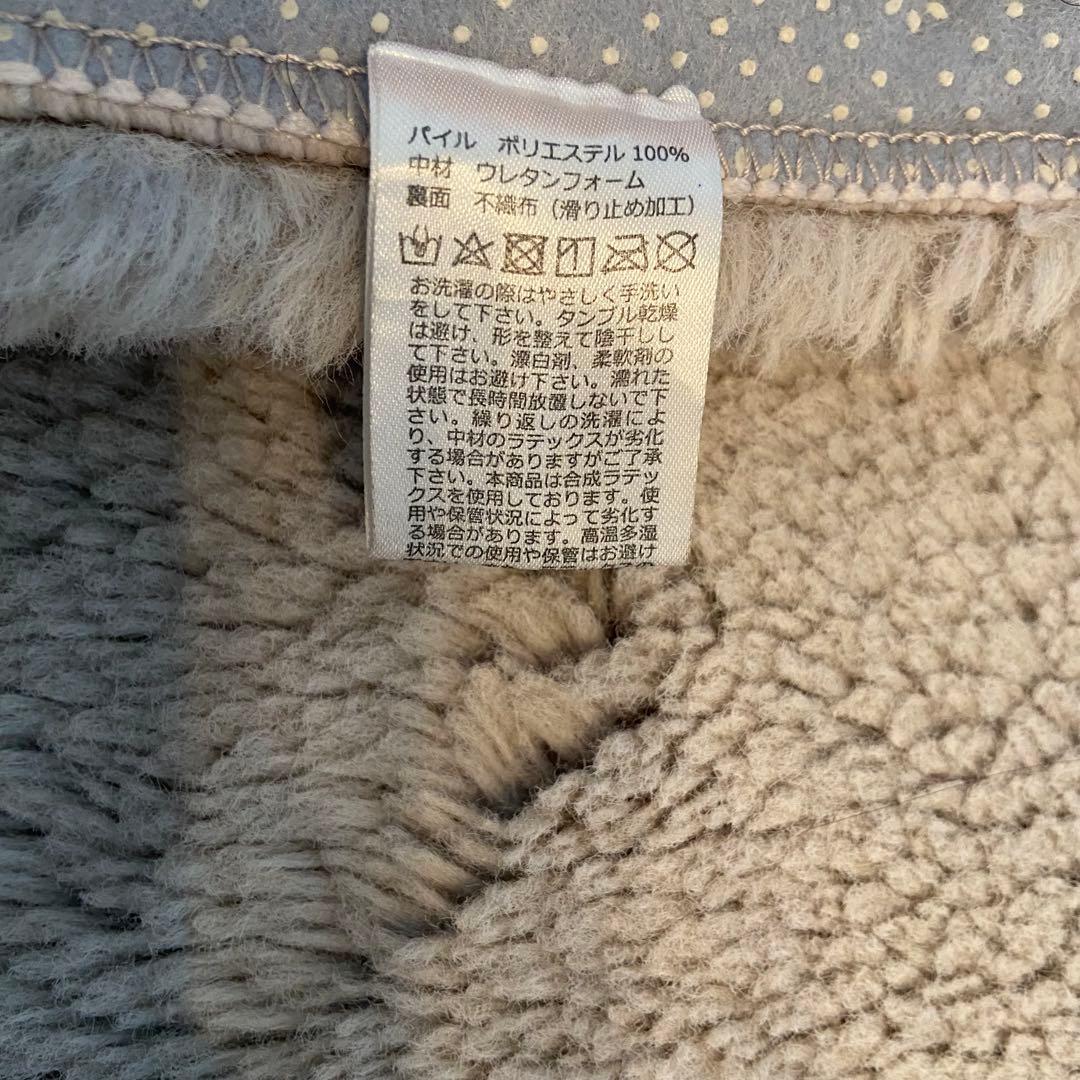 Francfranc 低反発 ミーティス ラグ L ライトグレー 正方形