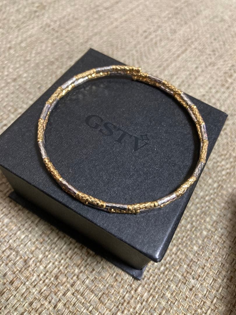 K18 YG /WG フリーバングル